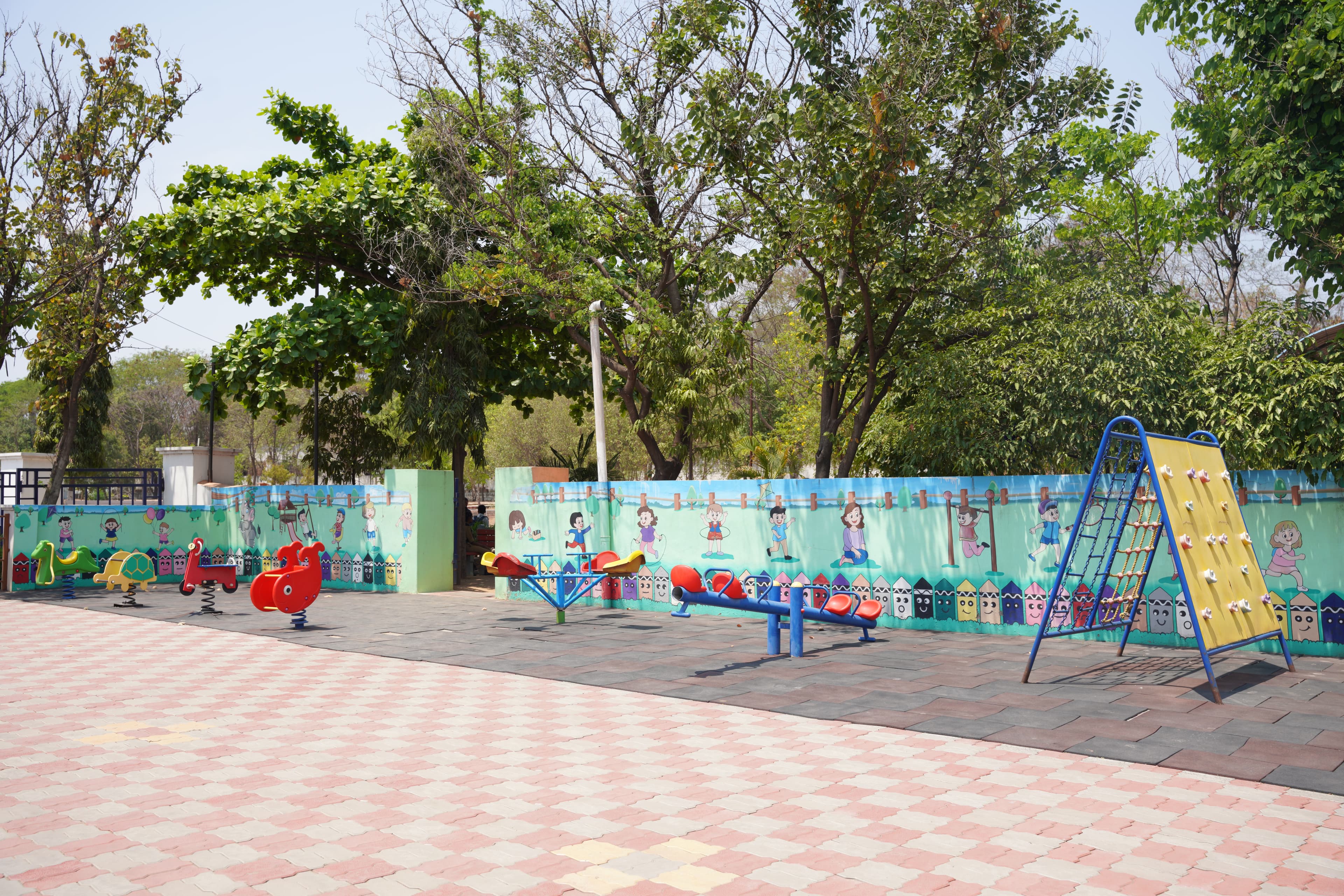 Playground equipment area