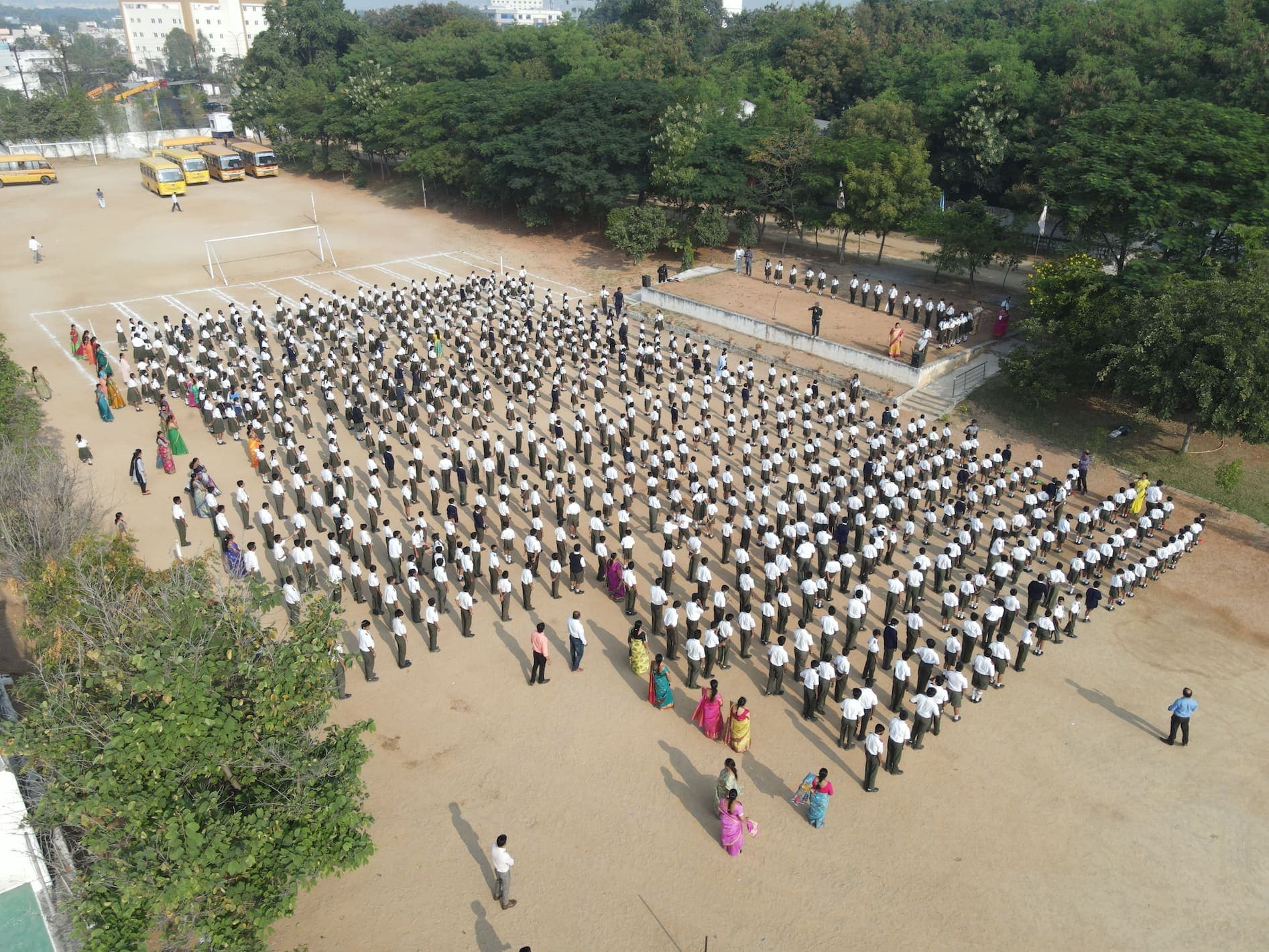 Aerial view of SMHS campus