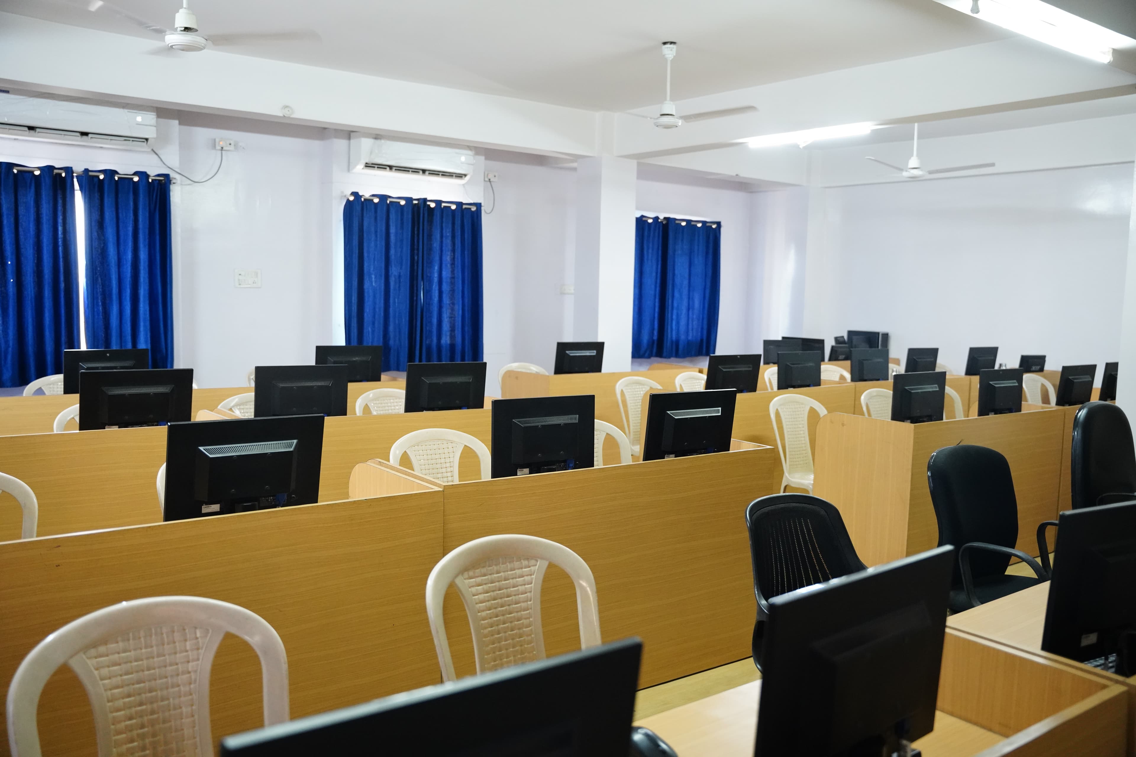 Computer lab from elevated view